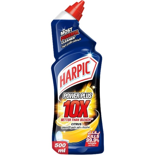 [6295120052792] Harpic Toilet Cleaner Citrus Power Plus 10X Most Powerful  500 ml 