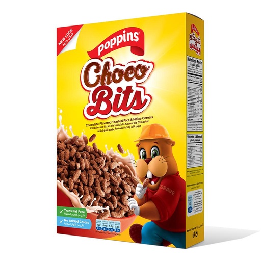 [5281128604362] Poppins Choco Bits Rice & Maize Cereal 350g