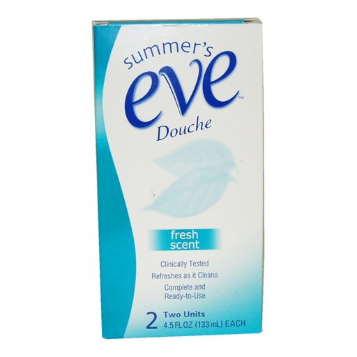 [041608001693] Summer's Eve Douche, Fresh Scent, 2 Units (133 ml) Each 