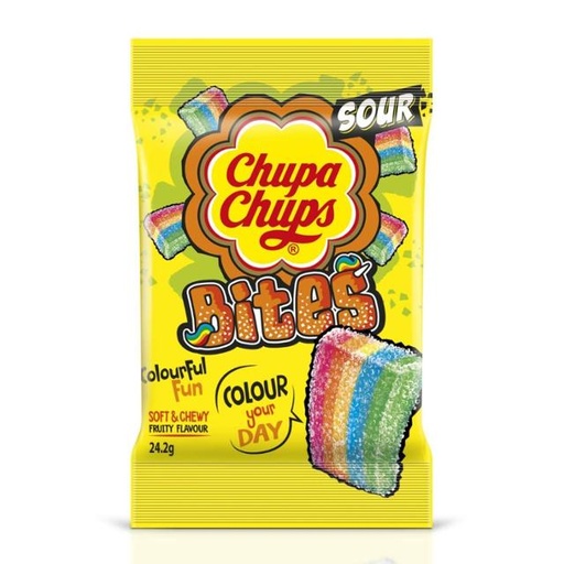 [8901393017106] Chupa Chups Sour Bites Mixed Fruit Pouch 24g
