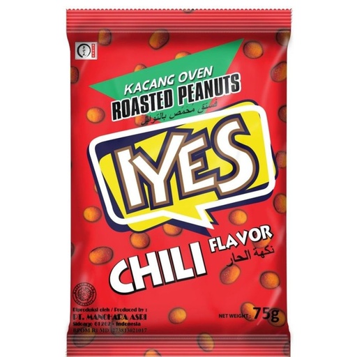 [8991002504158] Iyes Chili Flavor Roasted Peanuts 75g