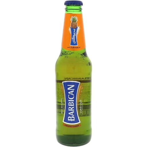 [6281034902650] Barbican Glass Bottle - Pineapple Flavor (330 ml)