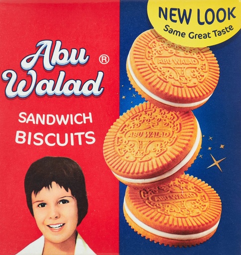 [6281016010007] Abu Walad Sandwich Biscuit Vanilla 360g X 12pcs