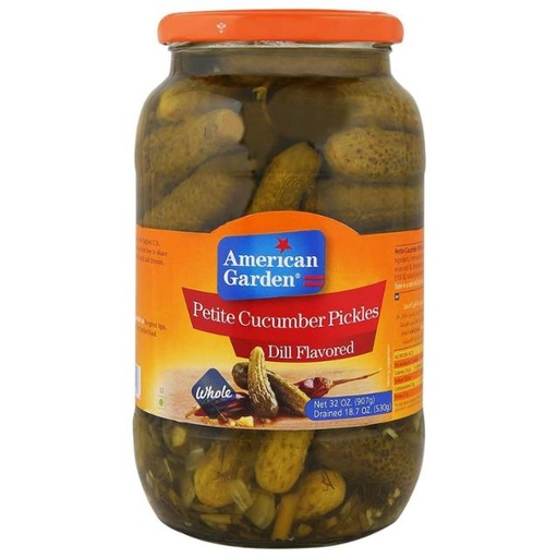 [717273501416] American Garden Petite Dill Pickles 907g