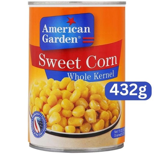 [717273501027] American Garden Sweet Corn Whole Kernel 432g