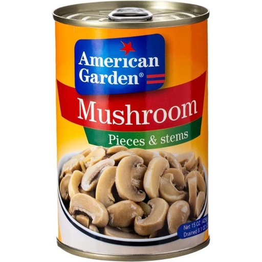 [717273701717] American Garden Mushroom Pieces & Stems 425g