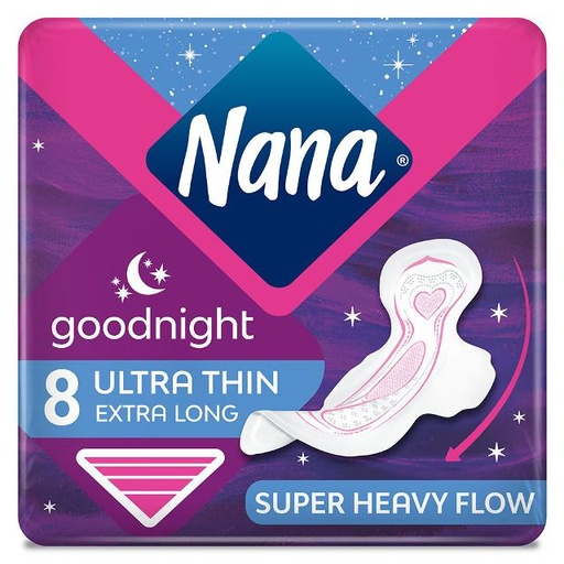 [7322540960341] Nana Ultra goodnight pads with wings Pack of 8