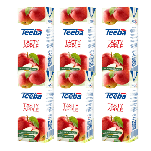 [6253342504390] Teeba Tasty Apple 250ml x 6